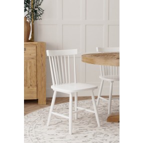Alpine Furniture Lyra Set of 2 Side Chairs in White - Lifestyle