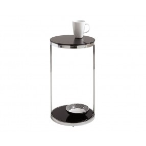 Sunpan Benjamin End Table - Front Angle with Decor