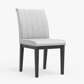 Alpine Furniture Cove Side Chairs in Vintage Black - Angled
