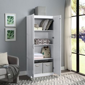 Manhattan Comfort Hopkins Modern Storage Closet 3.0 In White