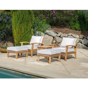 Tortuga Outdoor 5Pc Teak Club Chair Set