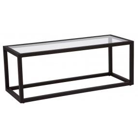 Woodard Salona Coffee Table with Glass Top - Angled