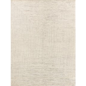 Exquisite Rugs Crescent Handmade Hand-Knotted New Zealand Wool Ivory Area Rug 4044-004