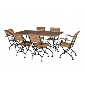 French Café Bistro Dining Set - 7 Pieces