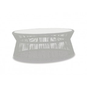 Milano Coffee Table w/ Honed Absolute Granite - Front Side Angle