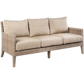 Alfresco Home Cornwall Woven Wood - Sofa - Angled