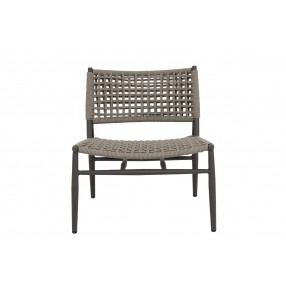 Sunset West Grigio Cushionless Accent Chair - Front Angle