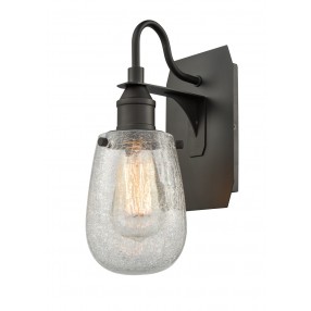 OILED RUBBED BRONZE - CRACKLED GLASS