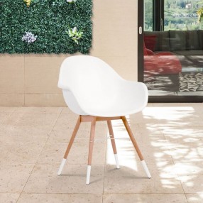 Amazonia Charlotte 4 Piece Teak Patio Armchair Set