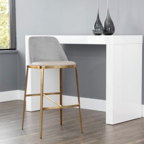 Sunpan Dover Barstool in Napa Stone-Polo Club Stone - Lifestyle