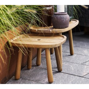 Cane-Line Royal Coffee Table, Teak, Rectangular side view