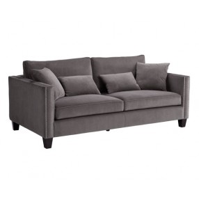 Sunpan Cathedral Sofa - Grey - Angled View