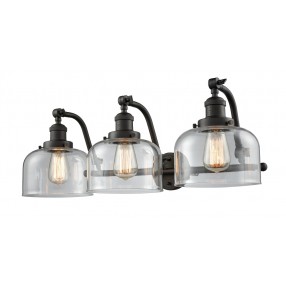 Double Swivel Three Light Wall Bracket - CLEAR  GLASS