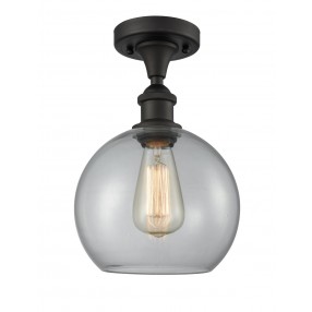 Glass Semi Flush - Oiled Rubbed Bronze