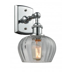 Glass Wall Sconce - Polished Chrome