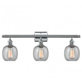 Glass Vanity Light - Polished Chrome