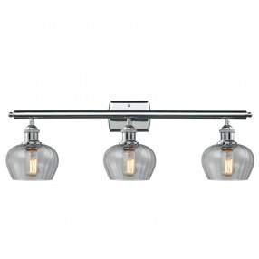 Glass Vanity Light - Polished Chrome