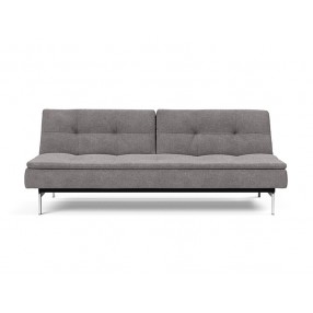 Innovation Living Dublexo Stainless Steel Sofa Bed - Mixed Dance Grey - Front 
