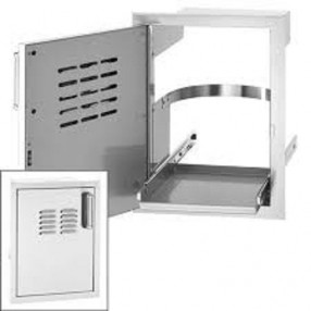 Fire Magic Single Access Door w/ Tank Tray and Louvers
