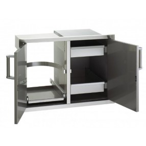Fire Magic Double Door w/ Dual Drawers & Trash Tray