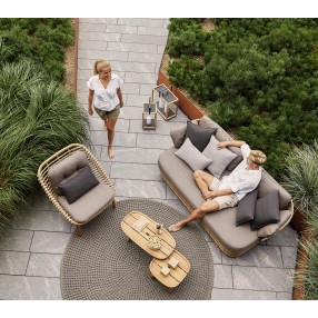Cane-Line Basket 2-Seater Sofa Natural Top