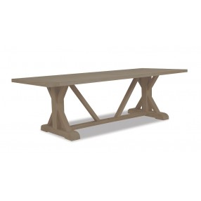 94" Trestle Dining Table in Coastal Teak