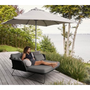 Cane-Line Major Parasol, W/Sliding System, 3x3 m
