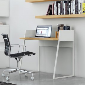 TemaHome Volga Desk in Oak & Pure White - Lifestyle