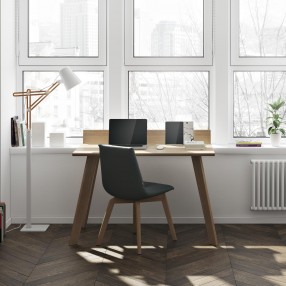 TemaHome Loft Desk in Oak & Pure Black - Lifestyle
