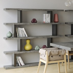 TemaHome Step High in Concrete Look & Pure Black - Lifestyle