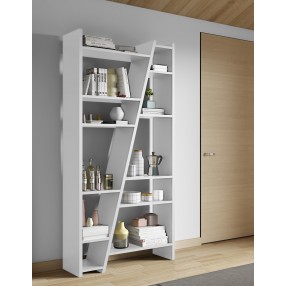 TemaHome Delta Shelving Unit 002 in Pure White - Lifestyle
