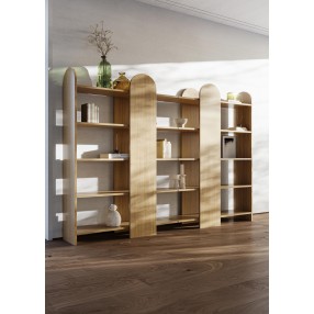 TemaHome Venice Bookcase in Light Oak - Lifestyle