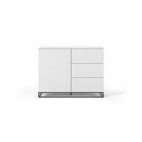 TemaHome Join 120H2 Wood Top With Sub-Base in Pure White - Front