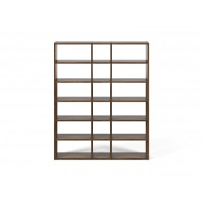 TemaHome Pombal Bookshelf Comp. 2010-018 in Walnut Finish - Front