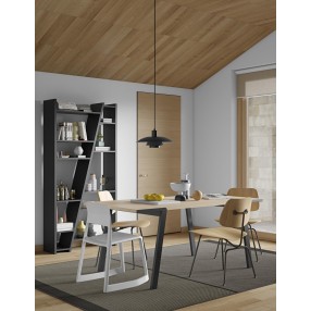 TemaHome Drift Dining Table in Oak & Black - Lifestyle 4