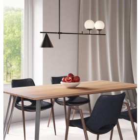 Zuo Modern Richiza Ceiling Lamp Black - Lifestyle 2