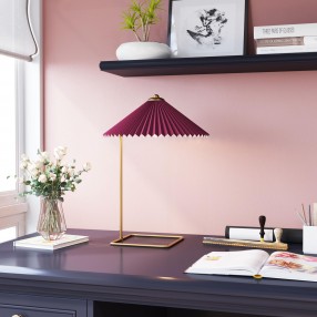 Zuo Modern Charo Table Lamp Red And Gold - Lifestyle