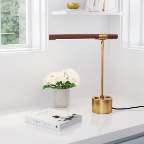Zuo Modern Kippy Table Lamp Brown And Brass - Lifestyle