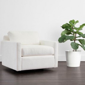Sunpan Josselyn Swivel Armchair - Dream Pina Colada - Lifestyle