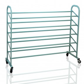 Oceanstar 5-Tier Metal Shoe Rack - Turquoise