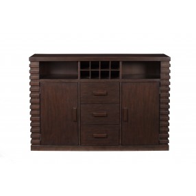 Alpine Furniture Trulinea Sideboard, Dark Espresso - Front Angle