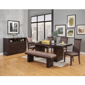 Alpine Furniture Trulinea Dining Table in Dark Espresso - Lifestyle