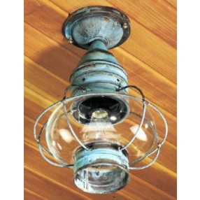 Medium Semi-Flush Onion Light 
