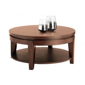 SUNPAN Asia Coffee Table - Round-FRONTVIEW WITH DECOR
