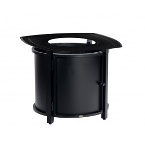 Woodard Solid Cast Square Round Chat Height Fire Table