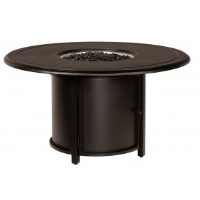 Woodard Solid Cast Round Chat Height Fire Table