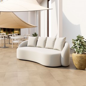 Zuo Modern Sunny Isles Sofa in Beige - Lifestyle 3