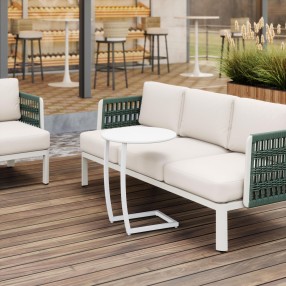Zuo Modern Noga End Table White - Lifestyle
