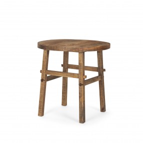 Mercana Rosie Large Brown Wood End Table