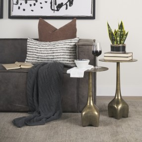 Mercana Risha Small Gold Metal Accent Table 7